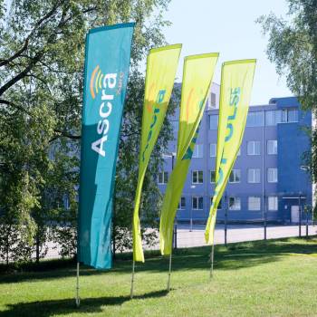 Beach flag mainosliput / rantaliput