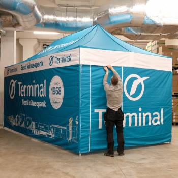 Pop up teltta / varikkoteltta / mainosteltta