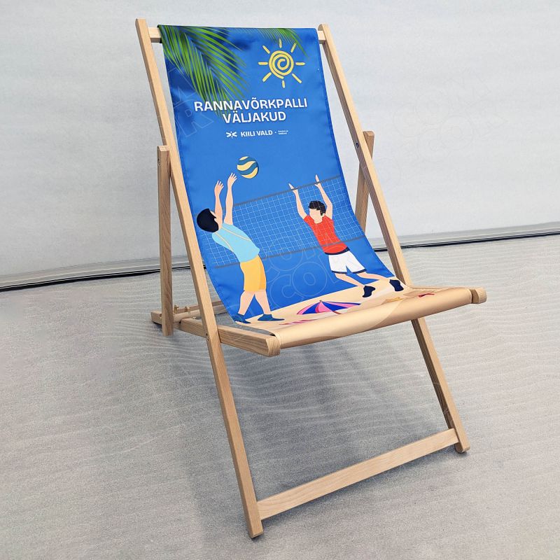 Kansituoli mainoksella