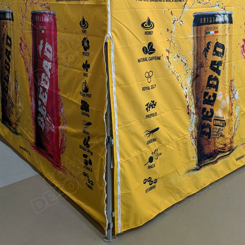 Mainosteltta / popup teltta brändäyksellä