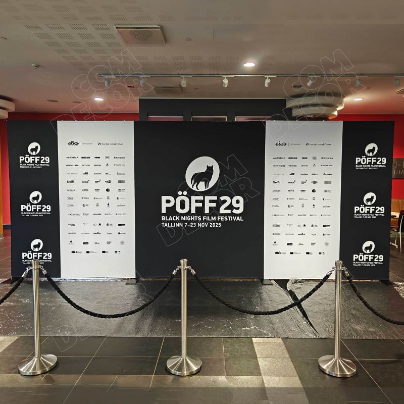 PÖFFin valokuvausseinä ja köysiaitaus