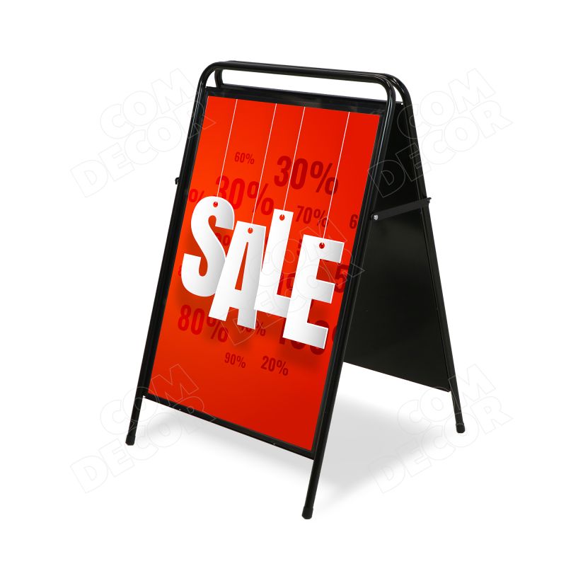 A-board made of steel