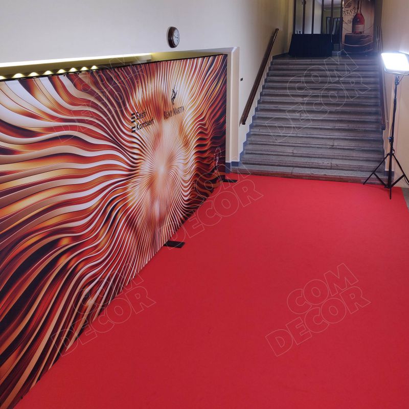 Background wall for red carpet