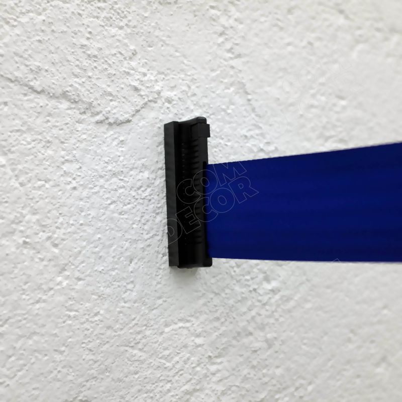 Barrier belt wall mount