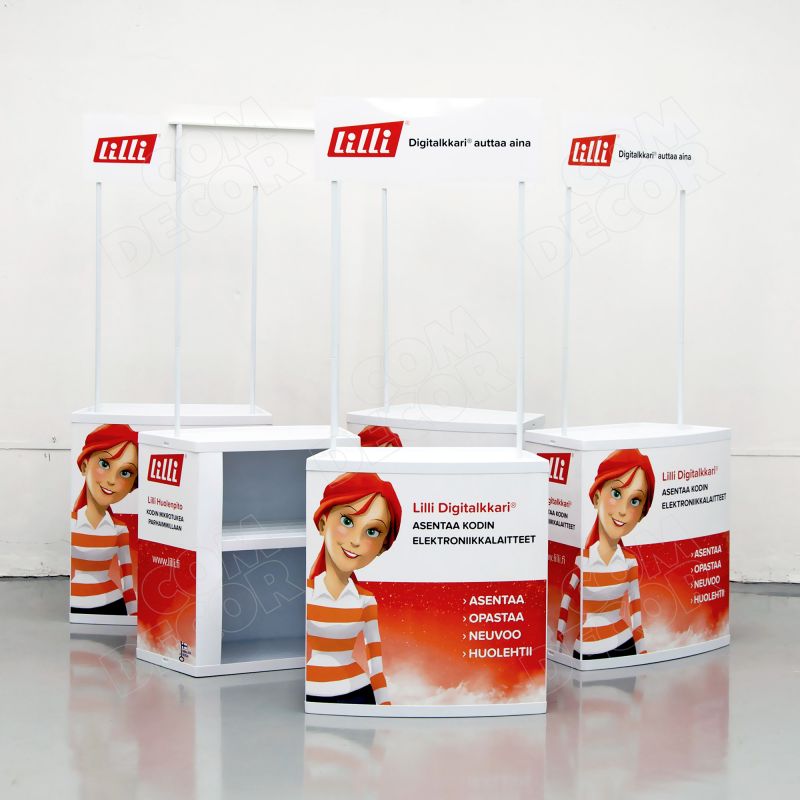 Promotional counter for product presentation