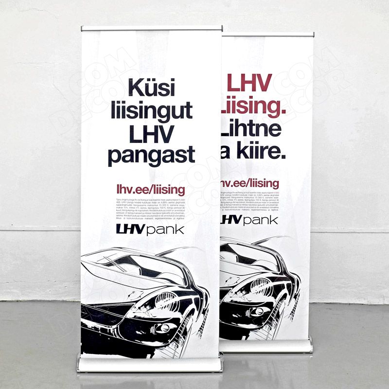 Quick roll retractable banner