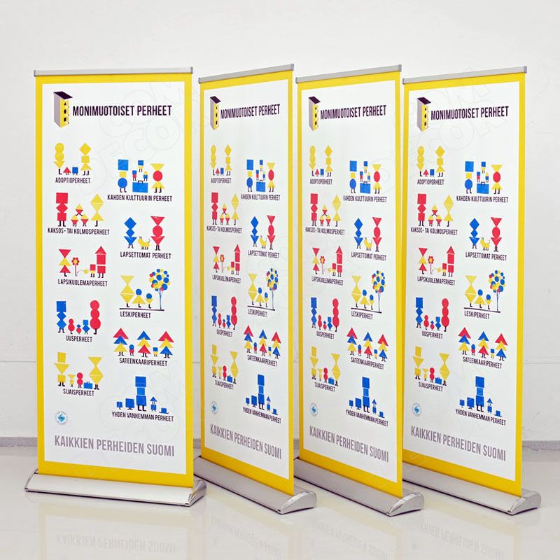 Quick roll retractable banner