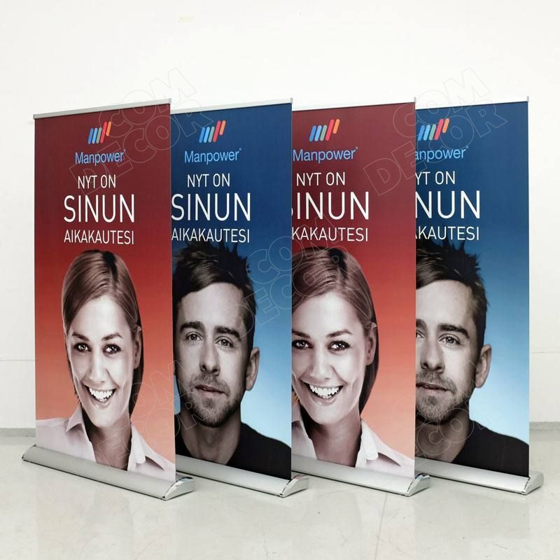 Quick roll retractable banner