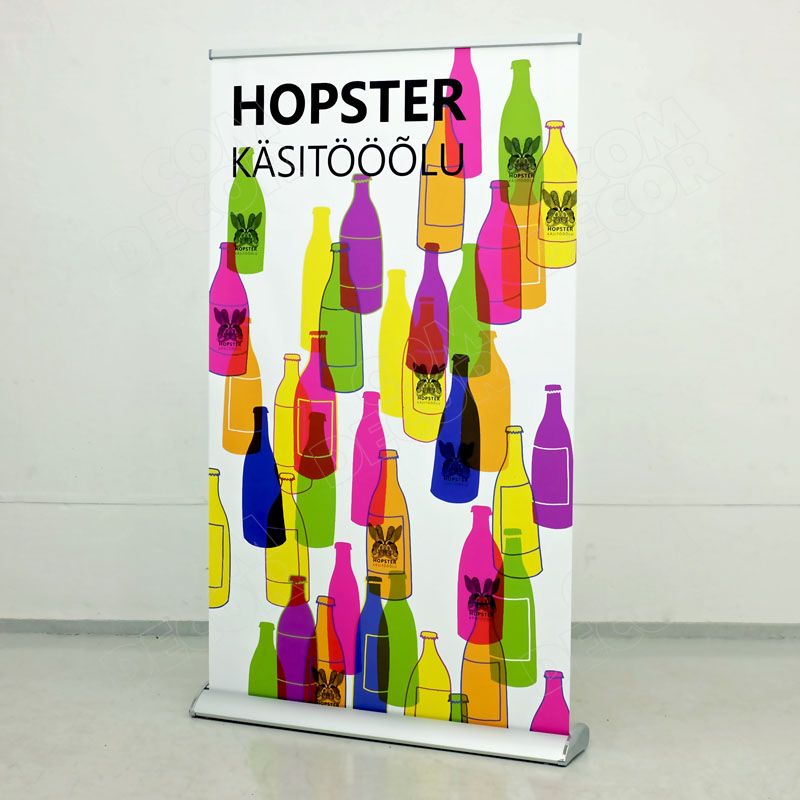 Quick roll retractable banner