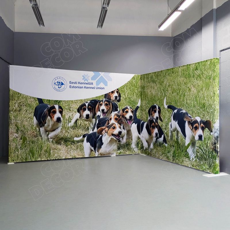 Reusable exhibition booth and accessories