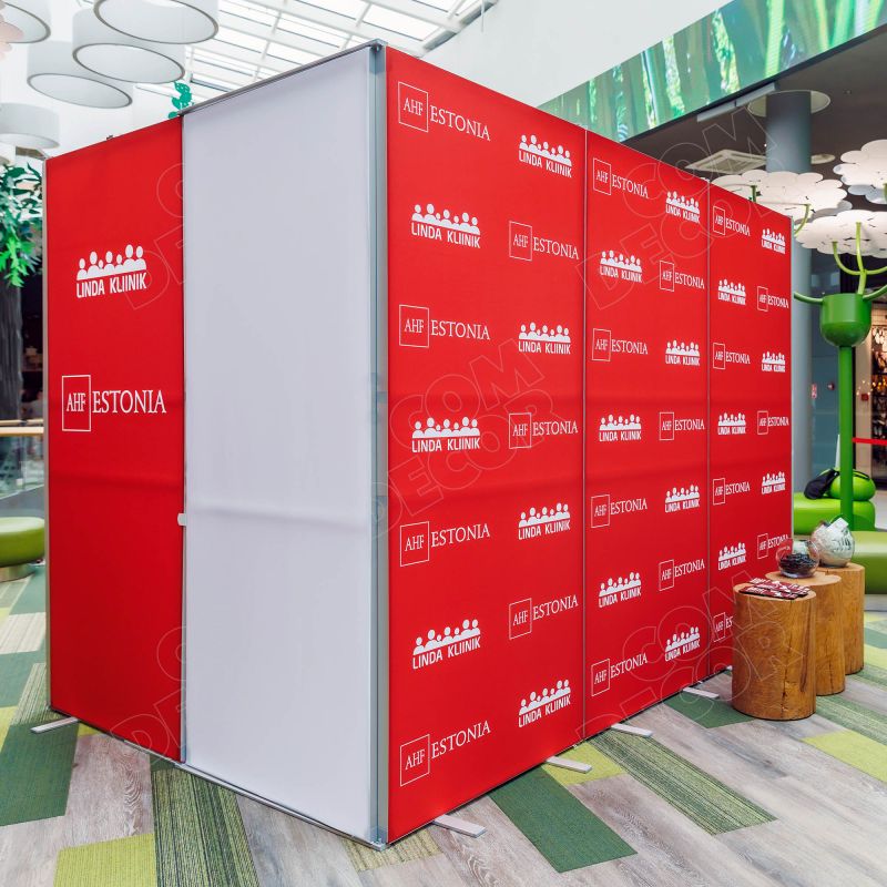 Reusable exhibition booth and accessories Photo Arno Mikkor