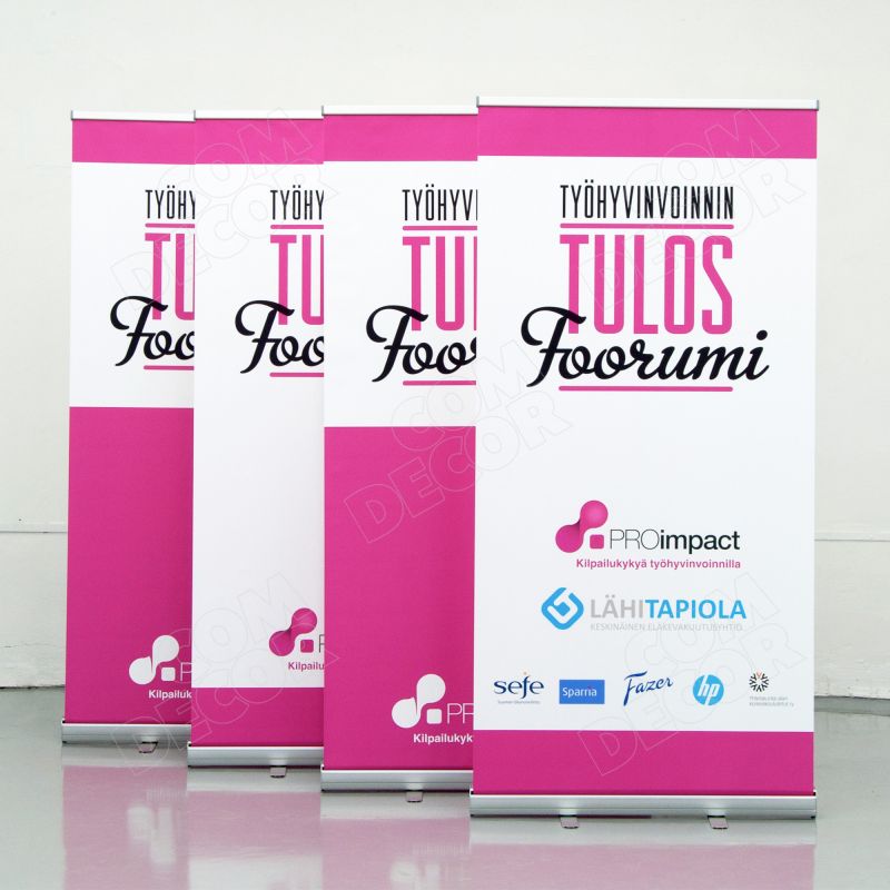 Roll up advertisement