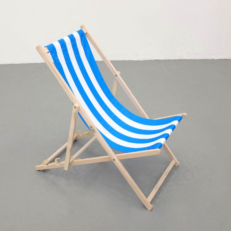 Striped beach chair