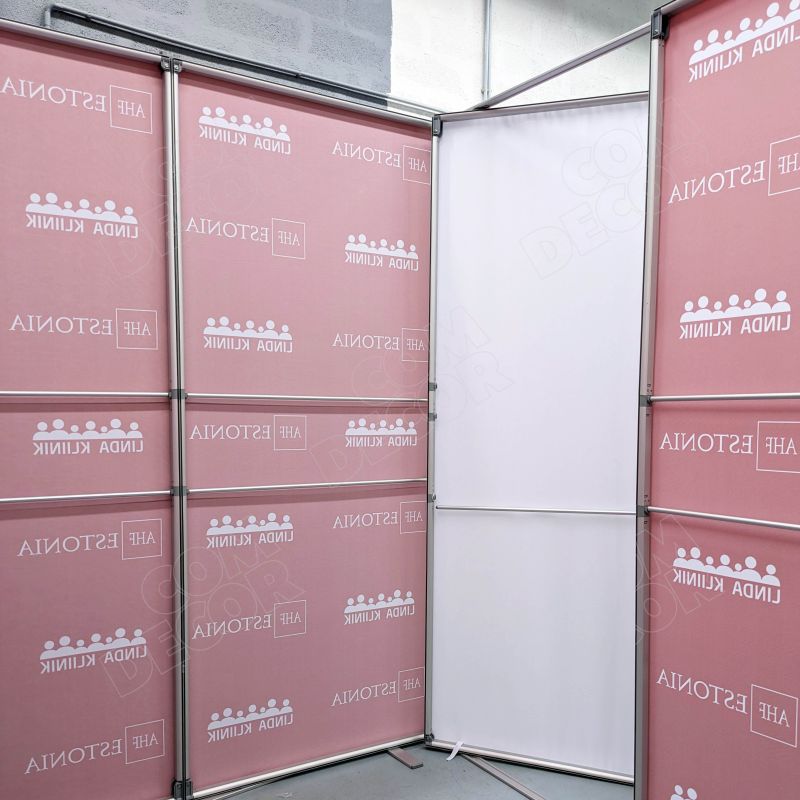 Trade show booth door